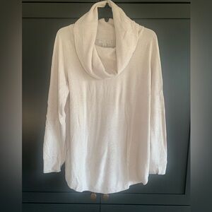 Barefoot Dreams Cream Cowl Neck Sweater